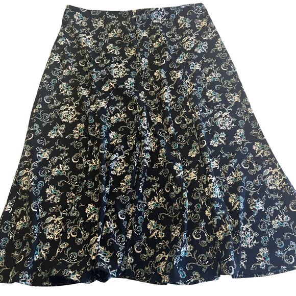Christopher & Banks Womens Floral Midi Panel Skirt Size 14 - Picture 1 of 8